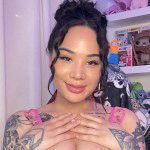 Honey Gold petite blasian babe quivers and cums